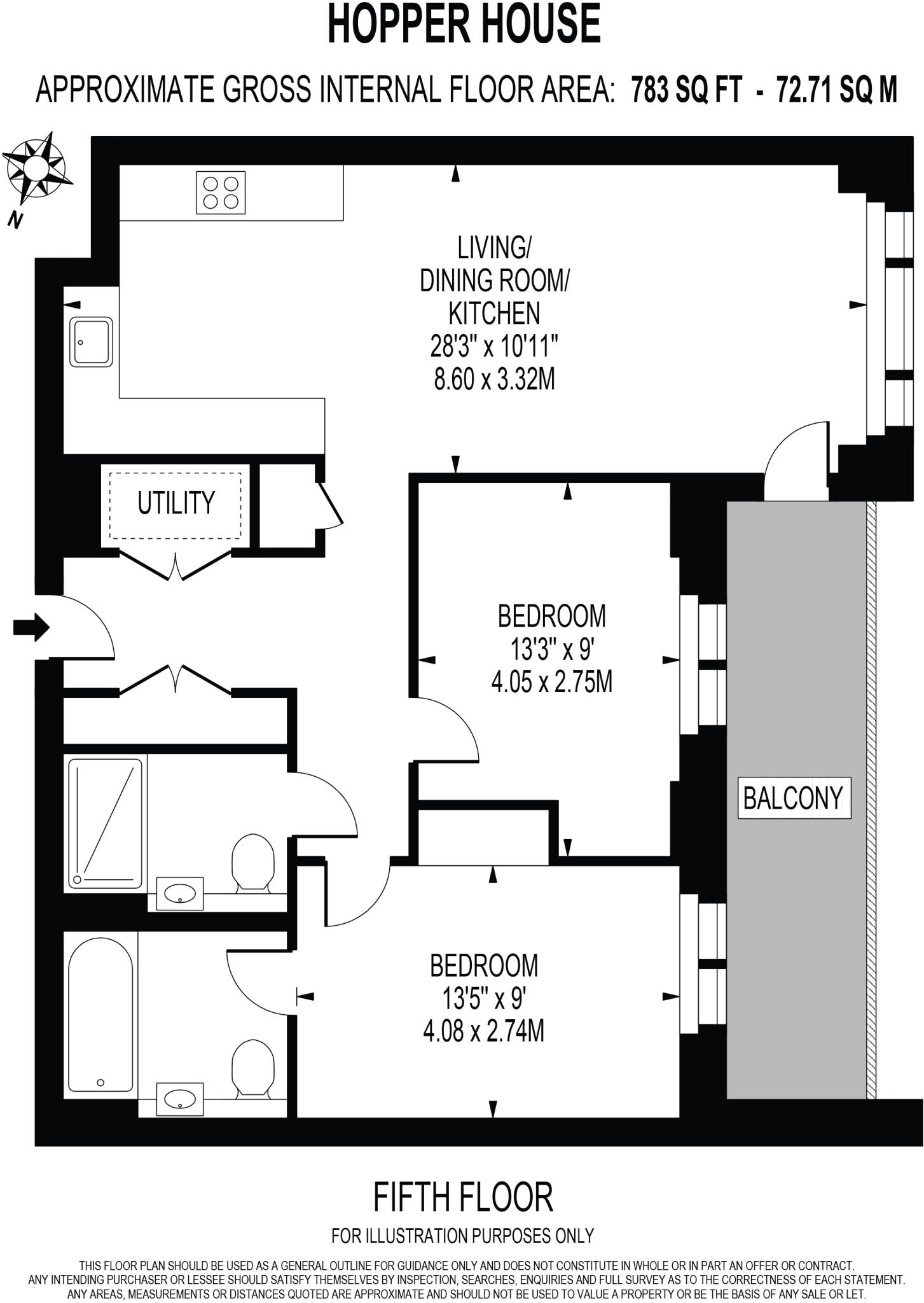 Hopper House, Lombard Square, SE28 floorplan