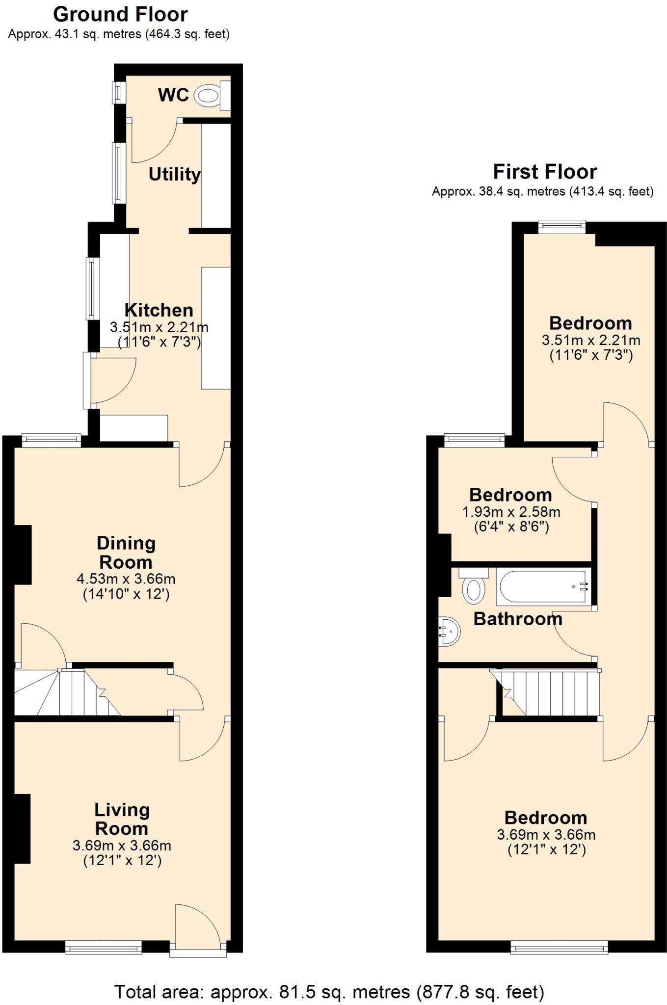 Craven Street, Melton Mowbray, LE13 floorplan