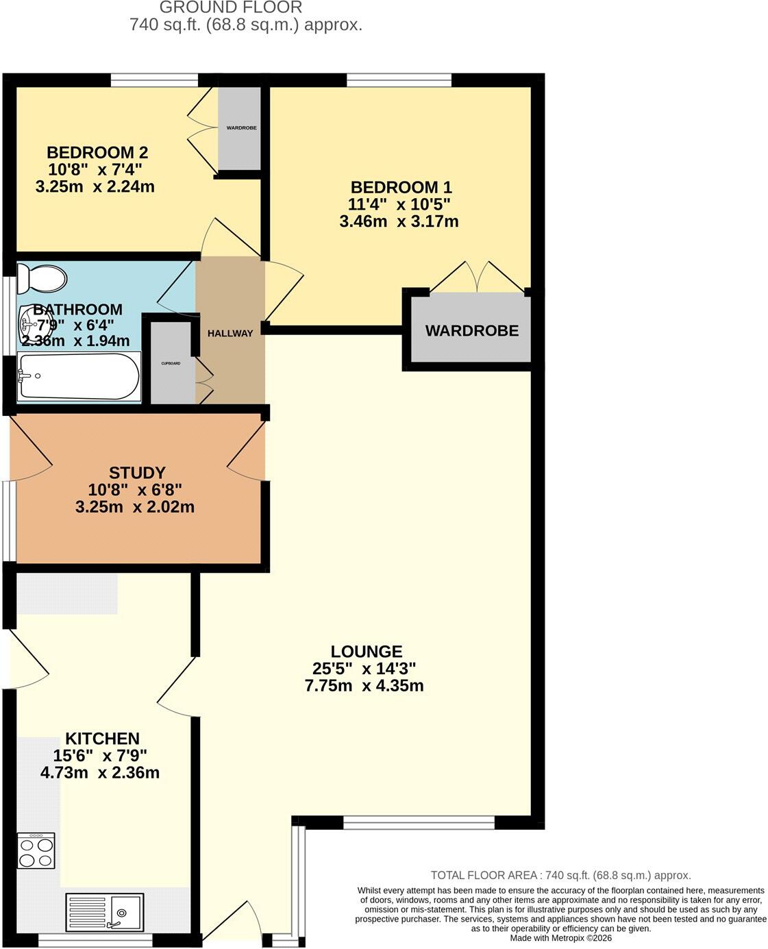 Lark Road, Mildenhall, Bury St. Edmunds, Suffolk, IP28 floorplan