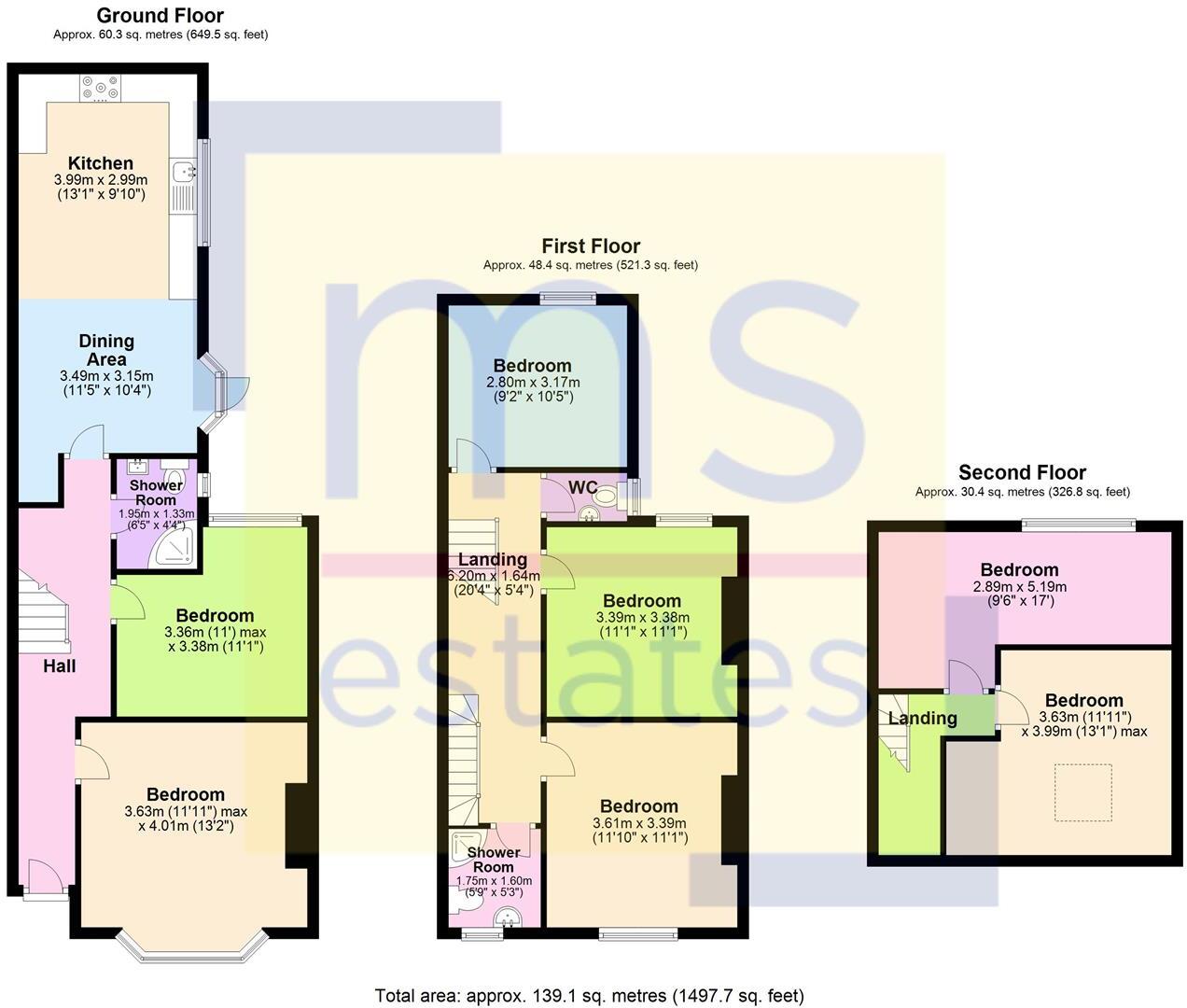 £126pppw Bute Avenue, Lenton, Nottingham floorplan