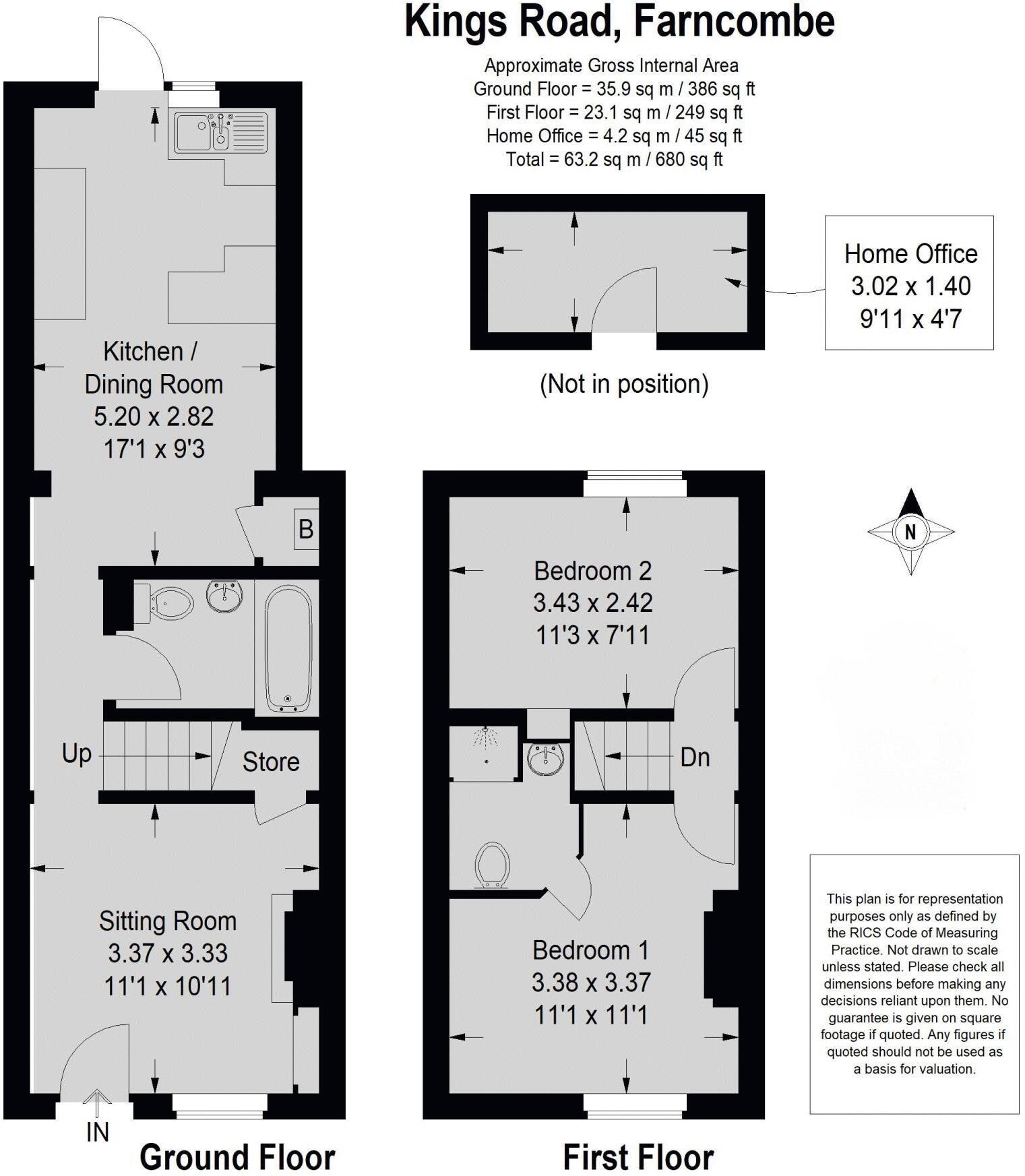 Kings Road, Godalming, Surrey, GU7 floorplan