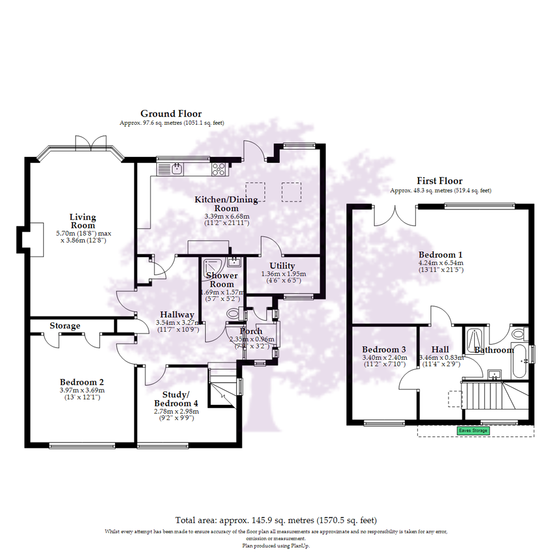 Versatile and delightful dormer bungalow, Birch Avenue, Clevedon floorplan