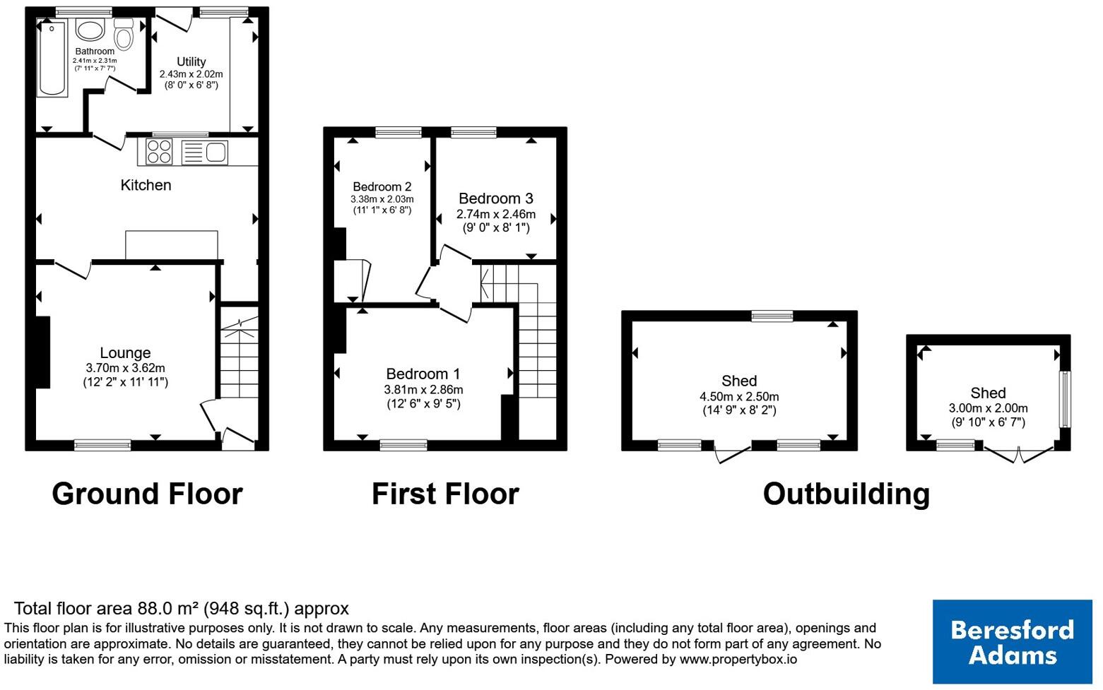 Capel Y Graig, Bangor, Gwynedd, LL57 floorplan