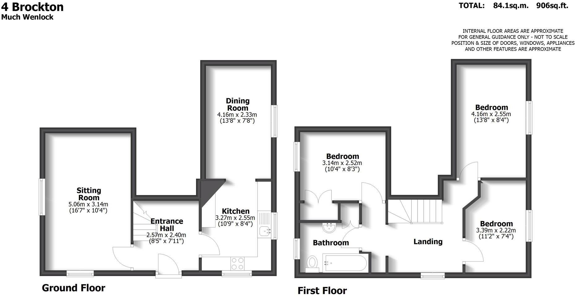 4 Brockton, Much Wenlock floorplan