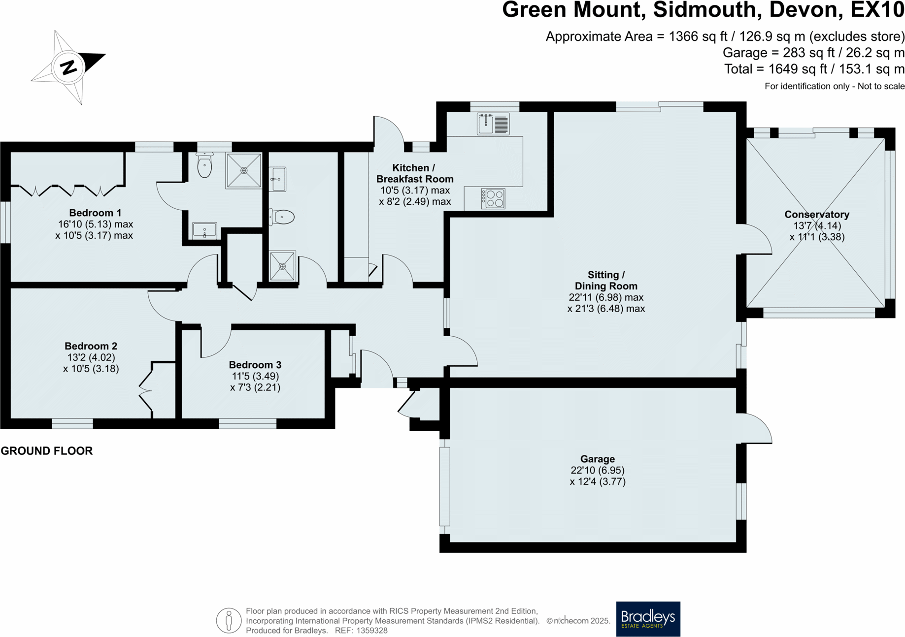 Green Mount, Sidmouth, Devon floorplan