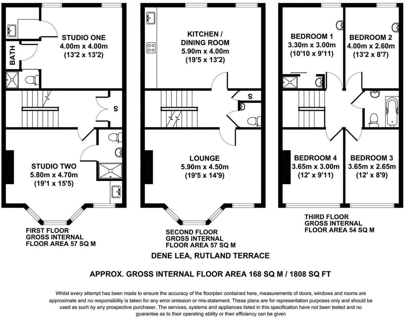 7 Rutland Terrace Queens Parade, Scarborough, YO12 7JB floorplan