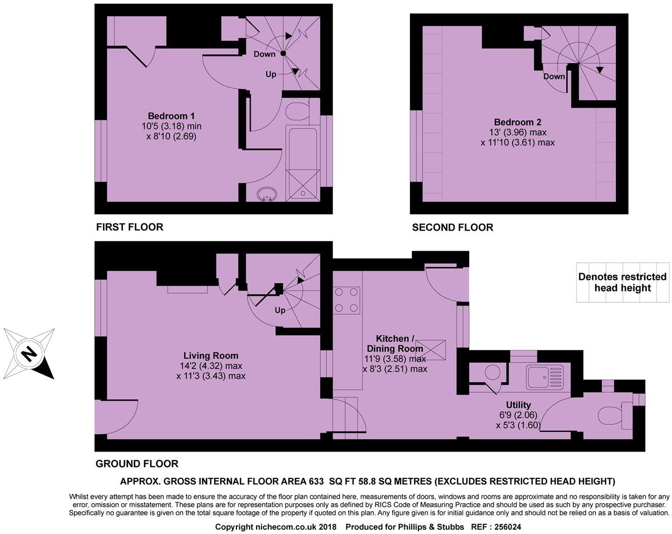 1 Eagle Cottages, Rye floorplan