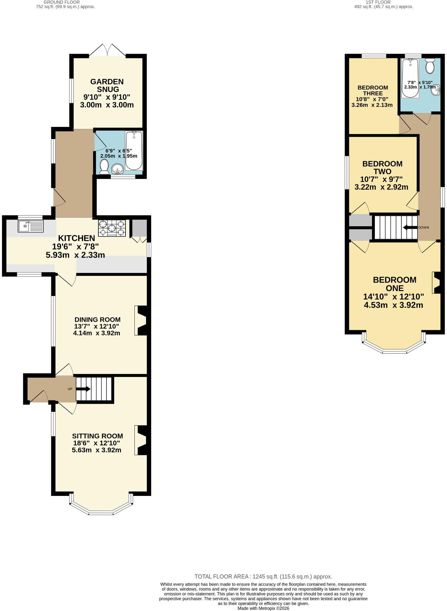 London Road South, Lowestoft, Suffolk, NR33 floorplan