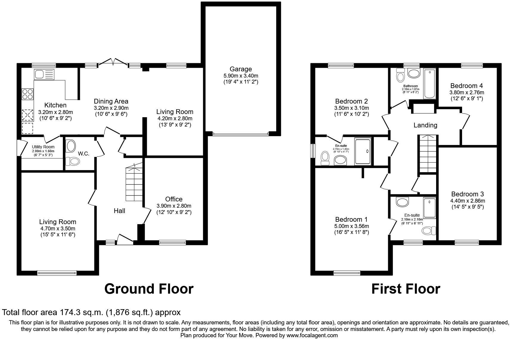 6, Oxford Close floorplan