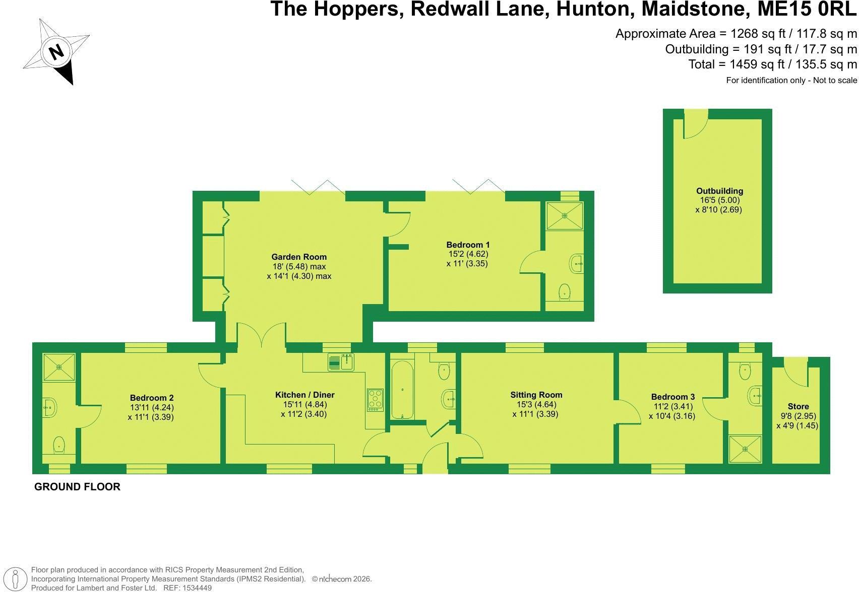 Redwall Lane, Hunton floorplan