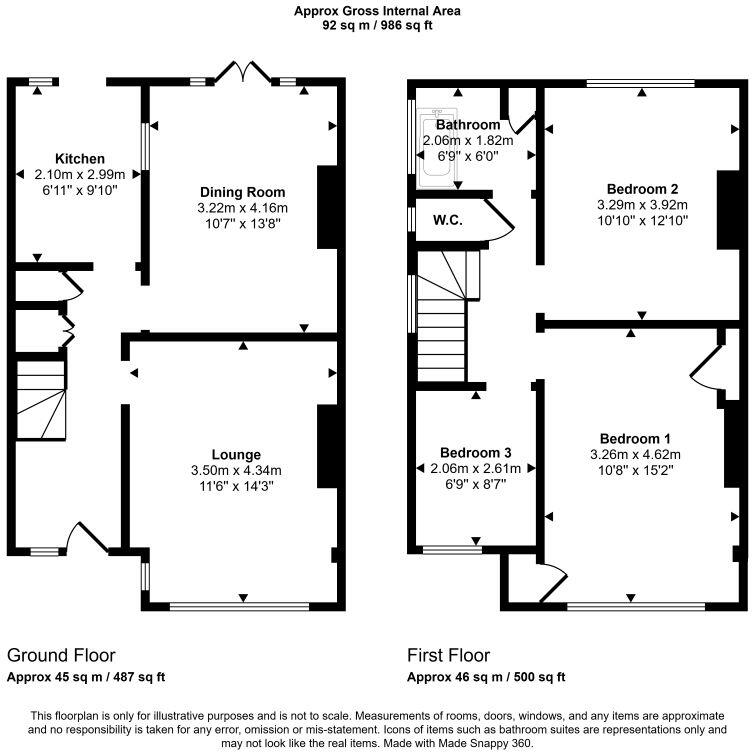 60 Thirlmere Gardens, Wembley, Middlesex, HA9 8RE floorplan