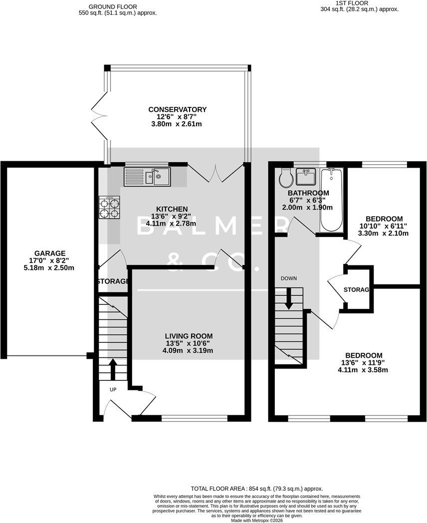 Harptree Grove, Leigh, WN7 floorplan