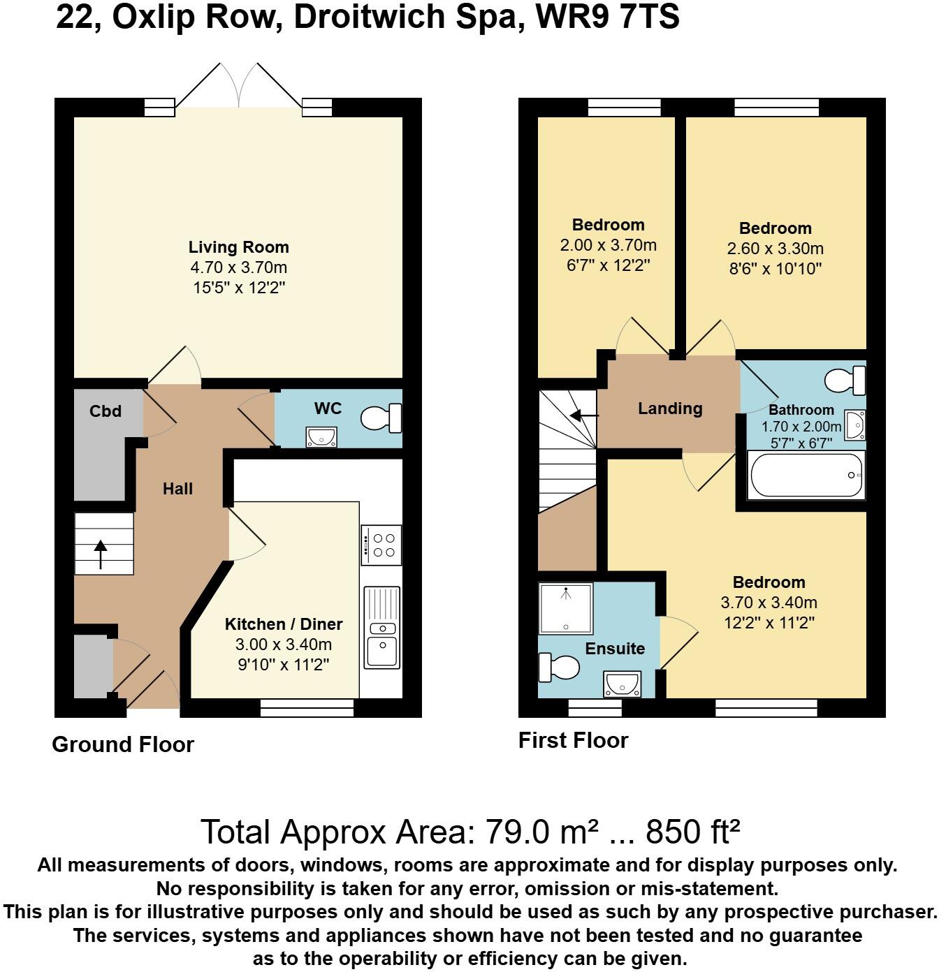 Oxlip Row, Droitwich, Worcestershire, WR9 floorplan