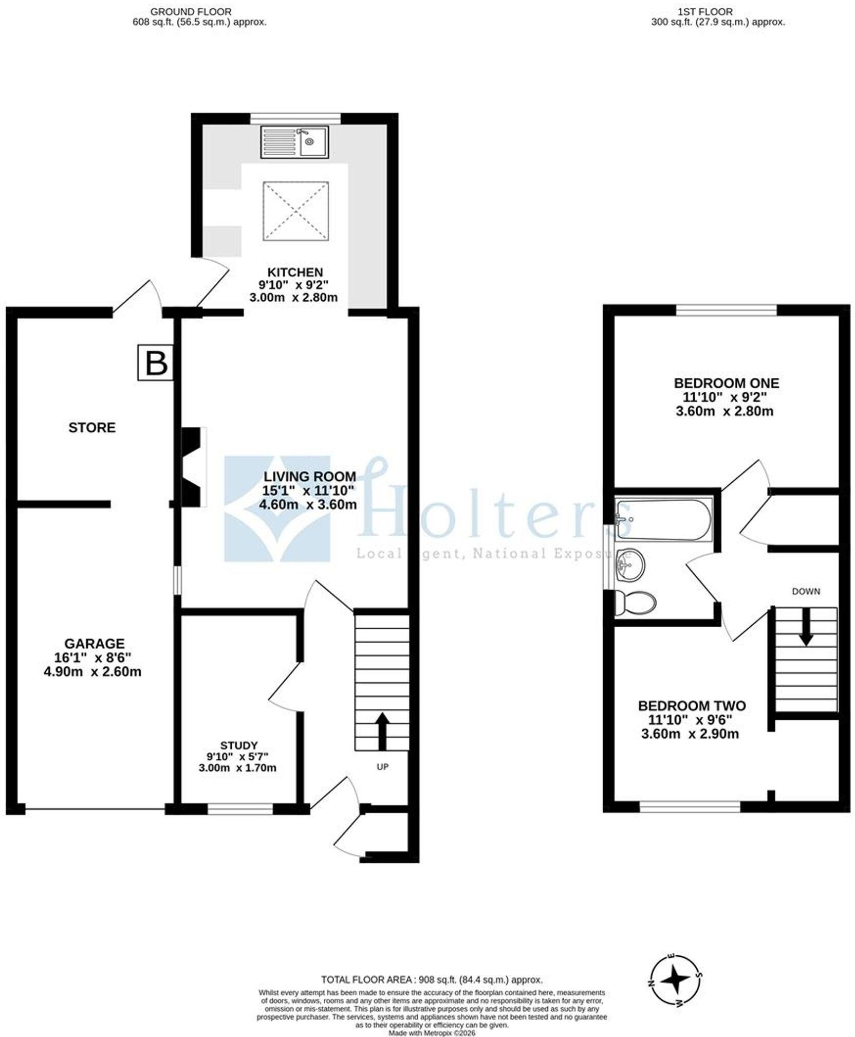 43, Toll Gate Road, Ludlow, SY8 floorplan