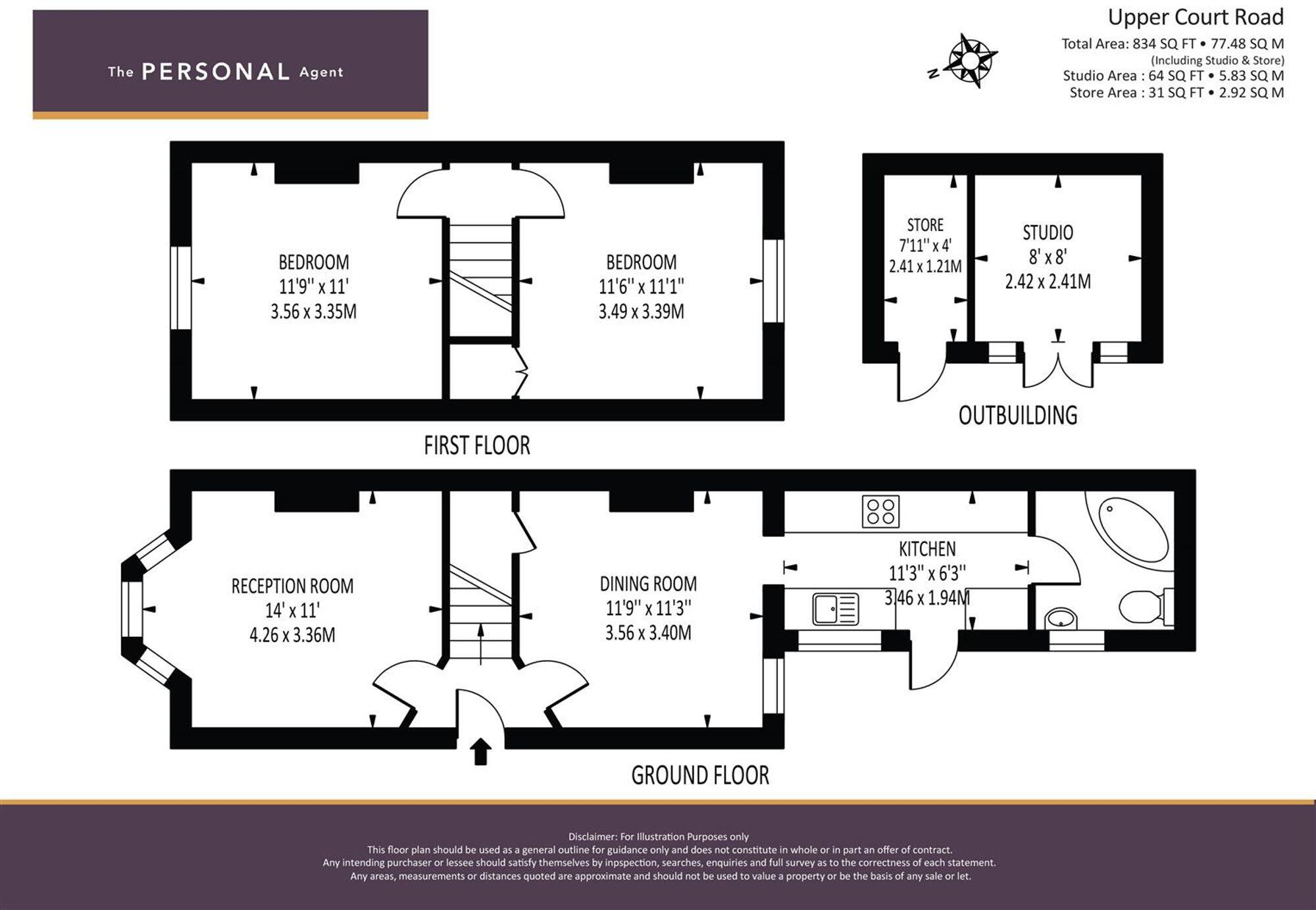 Upper Court Road, Epsom, KT19 floorplan