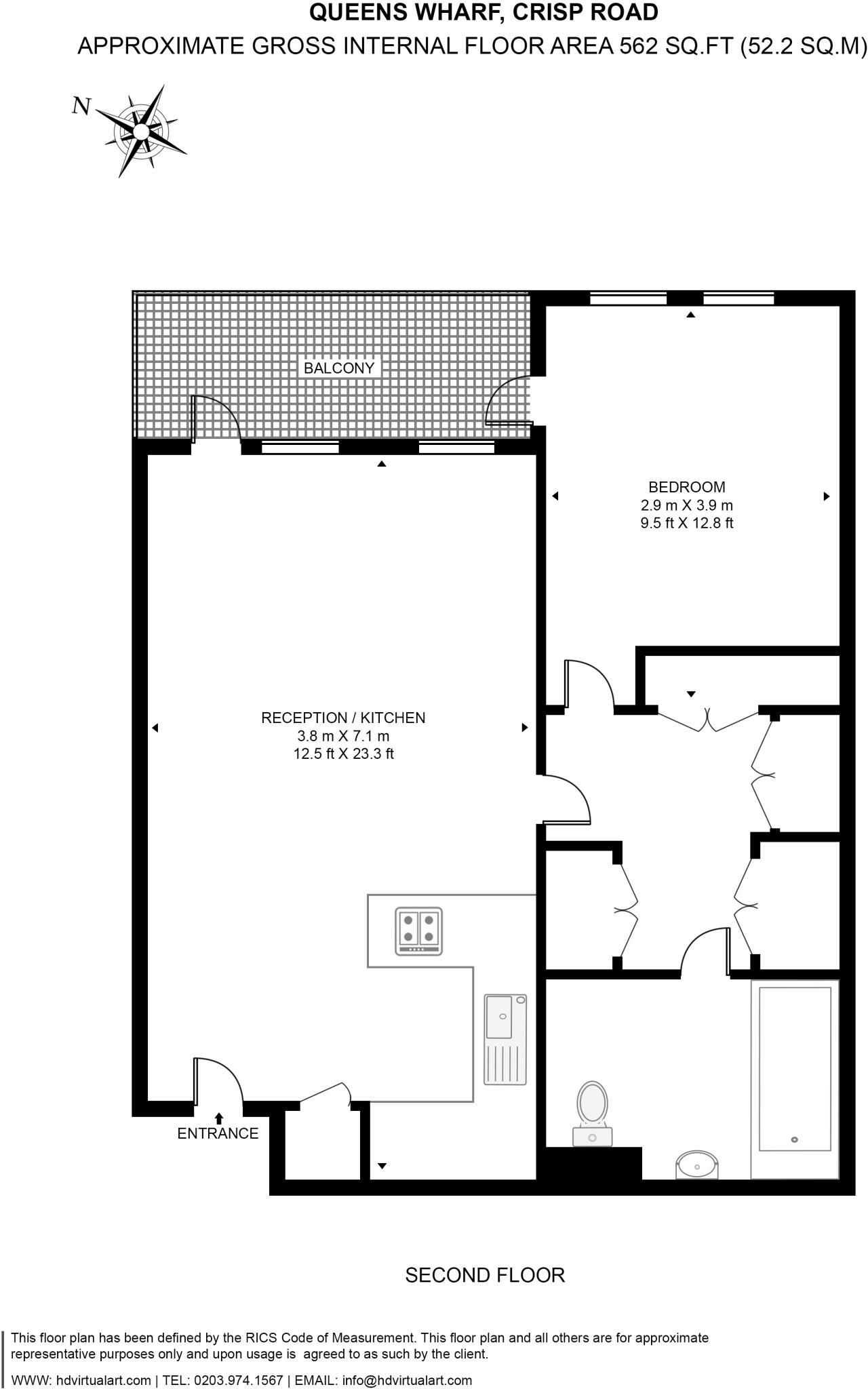 Crisp Road, Hammersmith, W6 floorplan