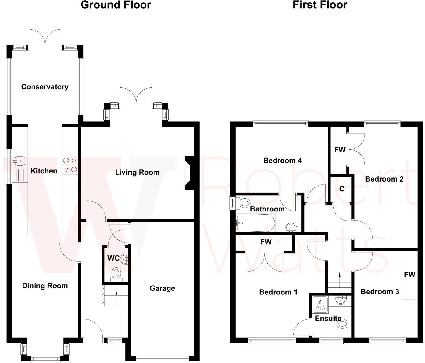 West End Drive, Cleckheaton, West Yorkshire, BD19 floorplan
