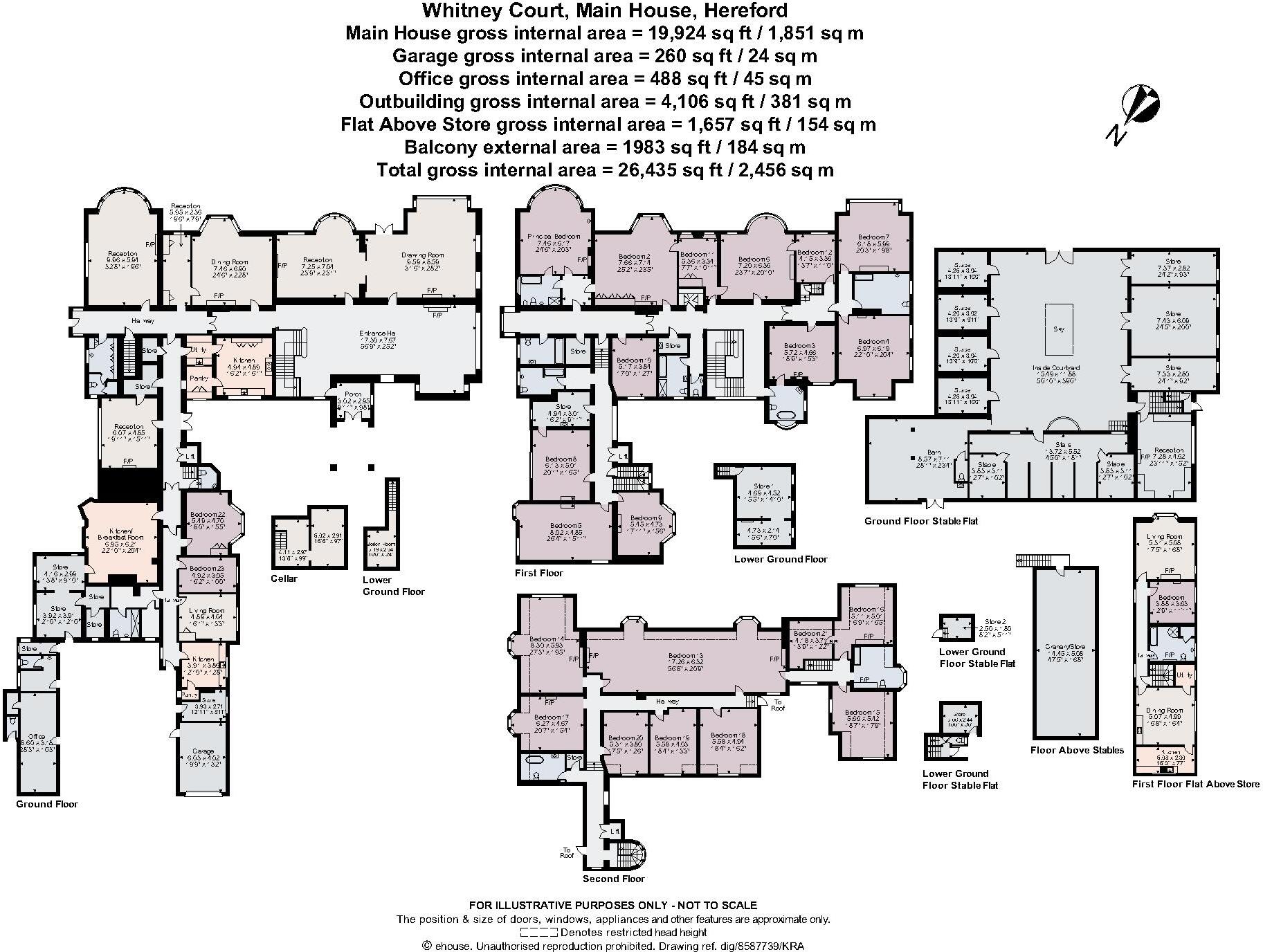 Whitney-on-Wye, Hereford, Herefordshire, HR3 floorplan