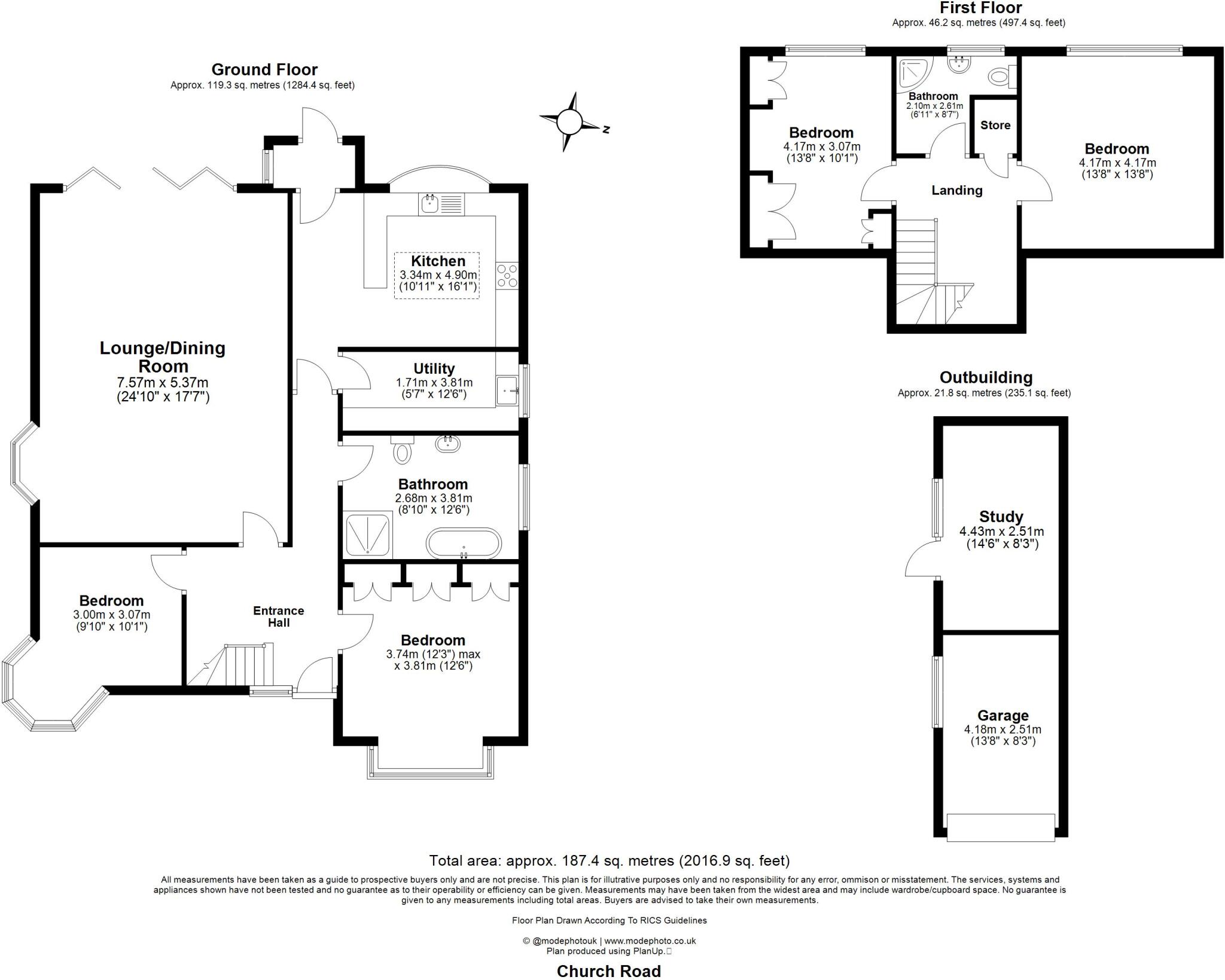 Church Road, Ramsden Bellhouse, Billericay floorplan