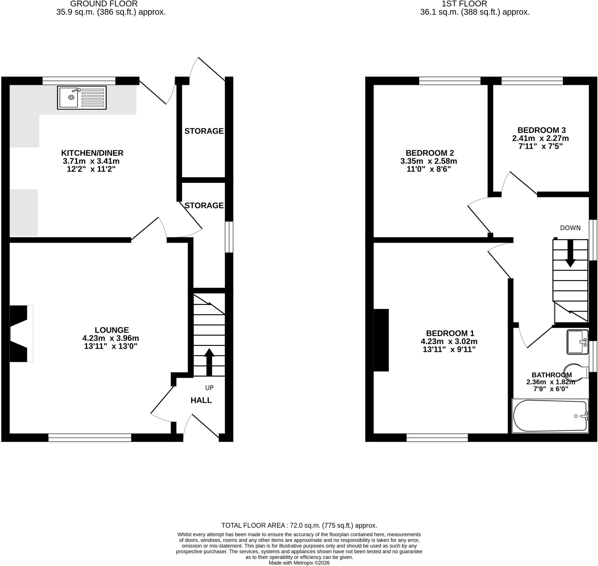 Pimlott Road, Bolton floorplan