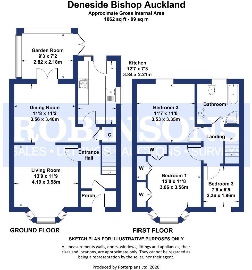Deneside, Bishop Auckland floorplan