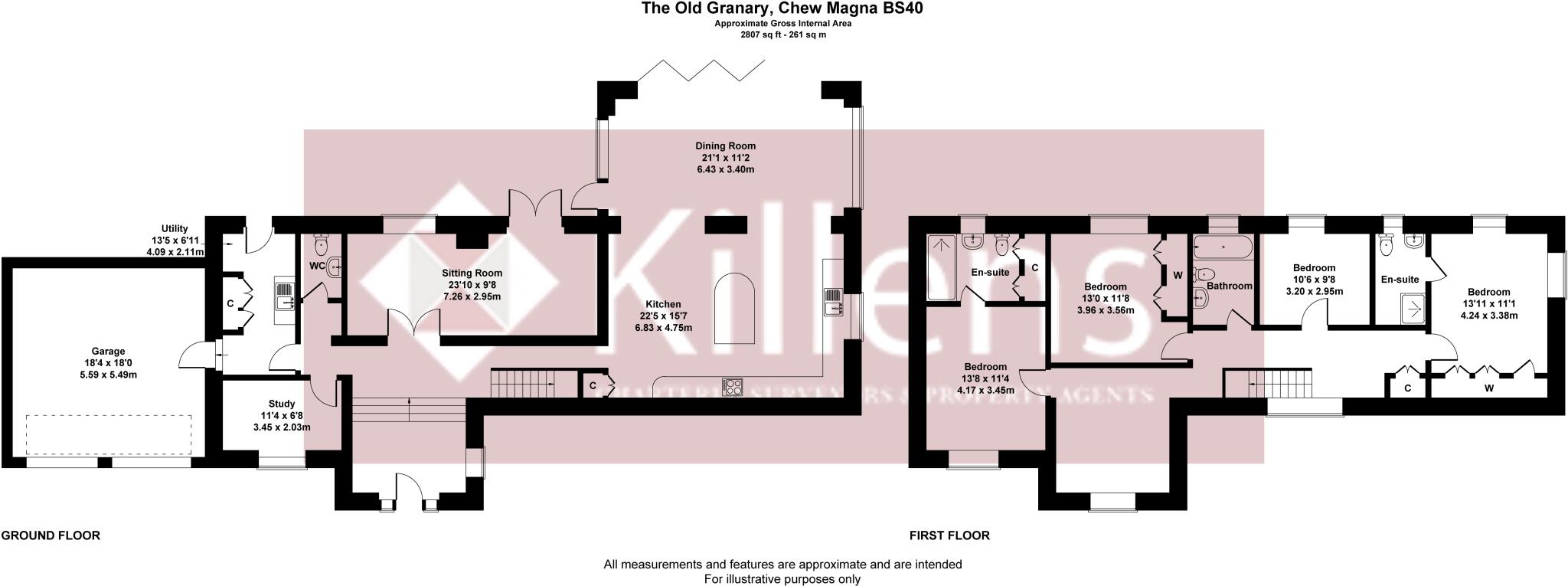 Stunning four bedroom property with lake views, Chew Magna floorplan