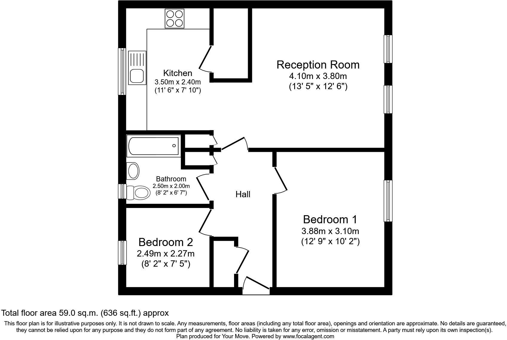 Bowness Court, Workington, Cumbria, CA14 floorplan