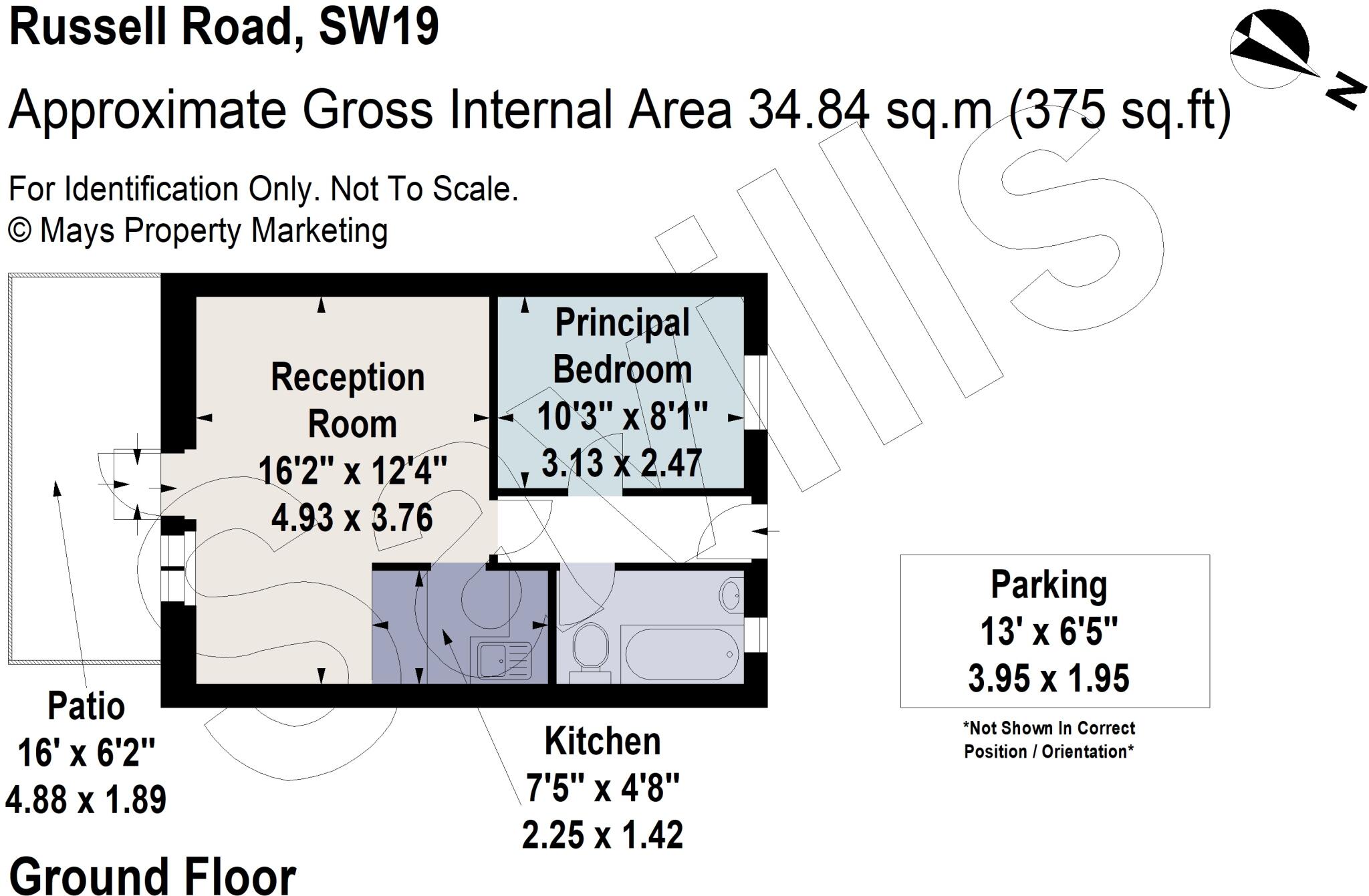 Russell Road, Wimbledon, London, SW19 floorplan