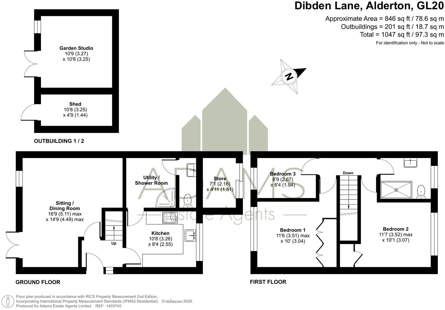 Dibden Lane, Alderton, Tewkesbury floorplan