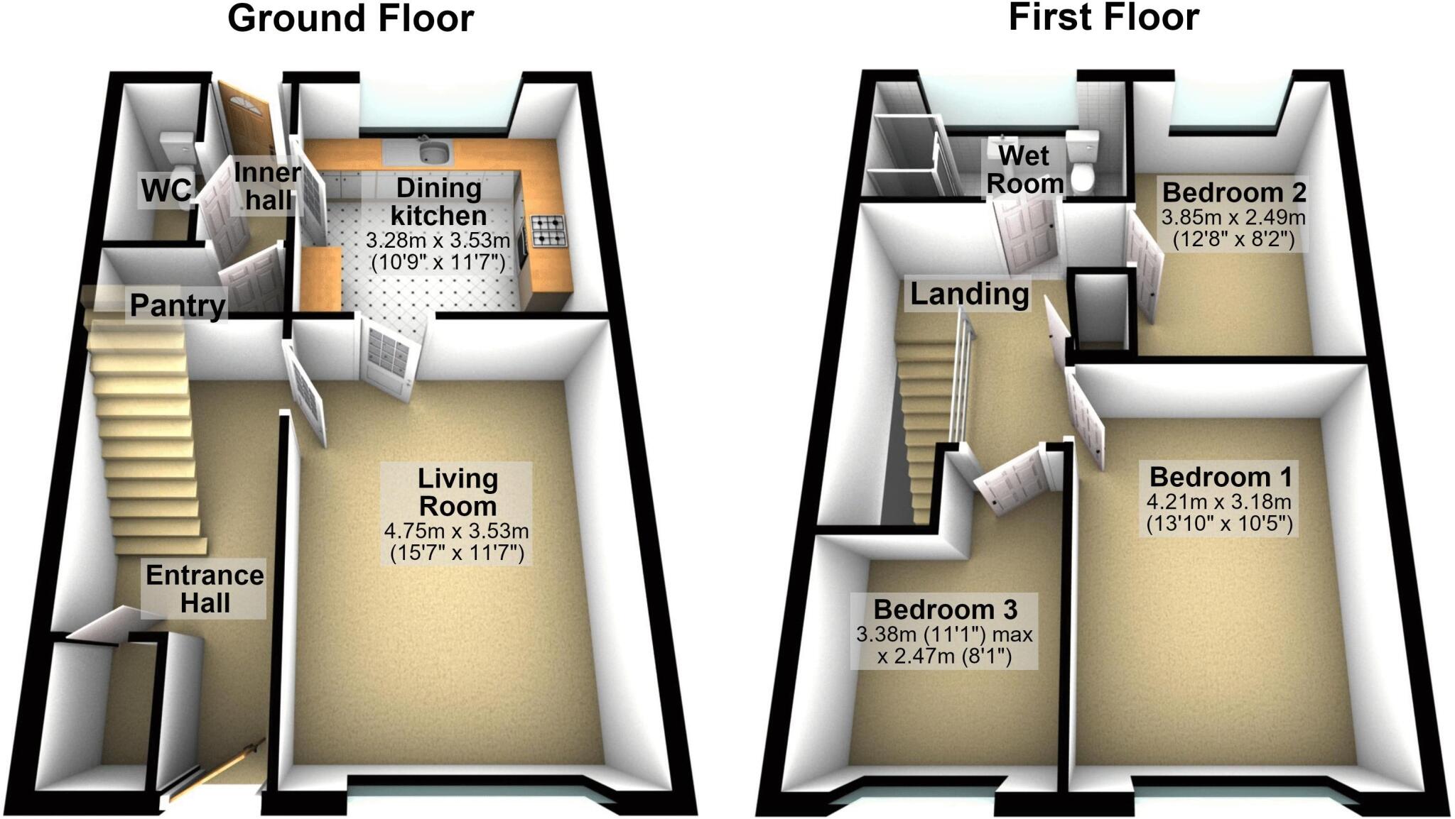 Little Bradley, Greetland floorplan