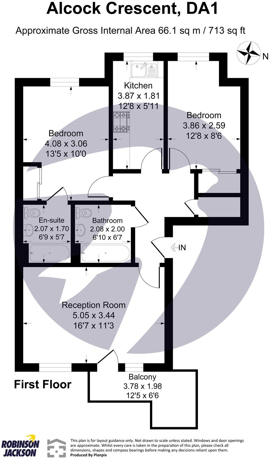 Alcock Crescent, Crayford, Kent, DA1 floorplan