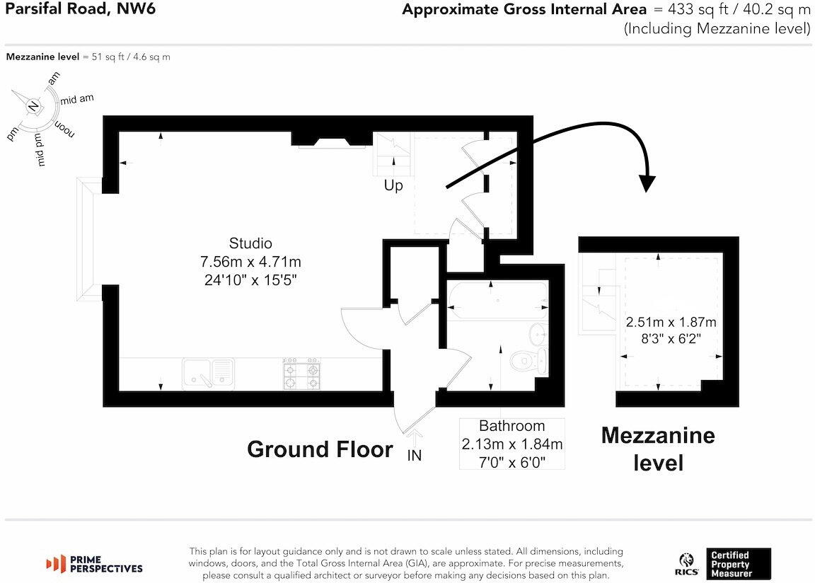 Parsifal Road, West Hampstead, London, NW6 floorplan