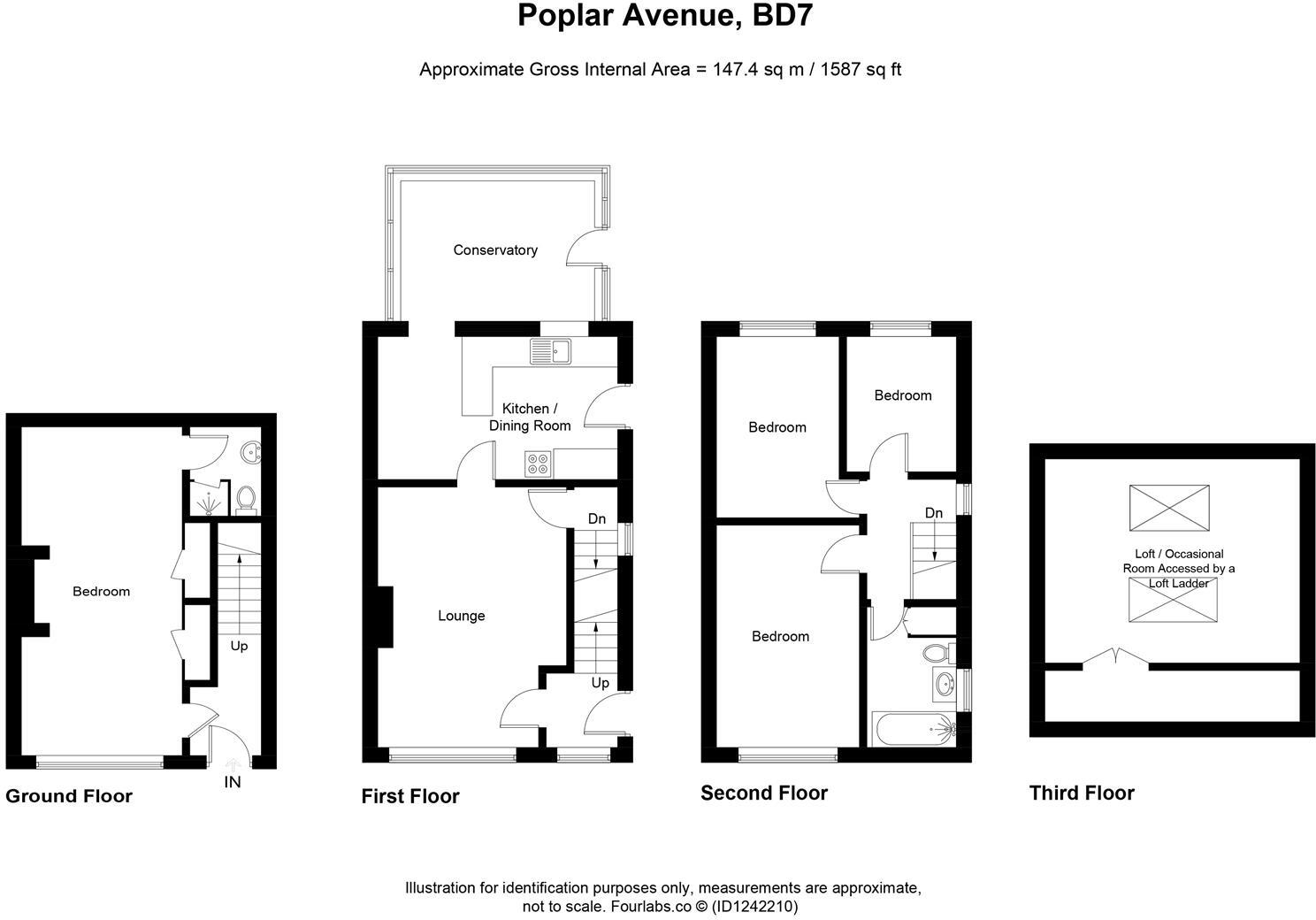 Poplar Avenue, Horton Bank Top, Bradford floorplan