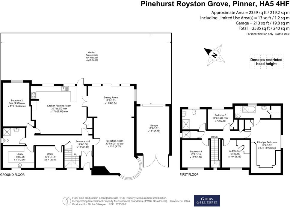 Royston Grove, Pinner, Middlesex floorplan