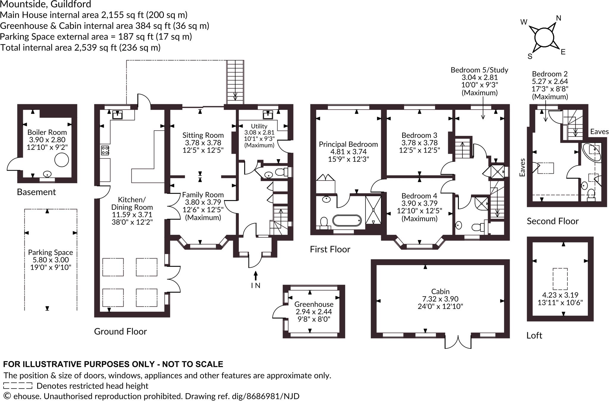 40, Mountside, Guildford, Surrey floorplan