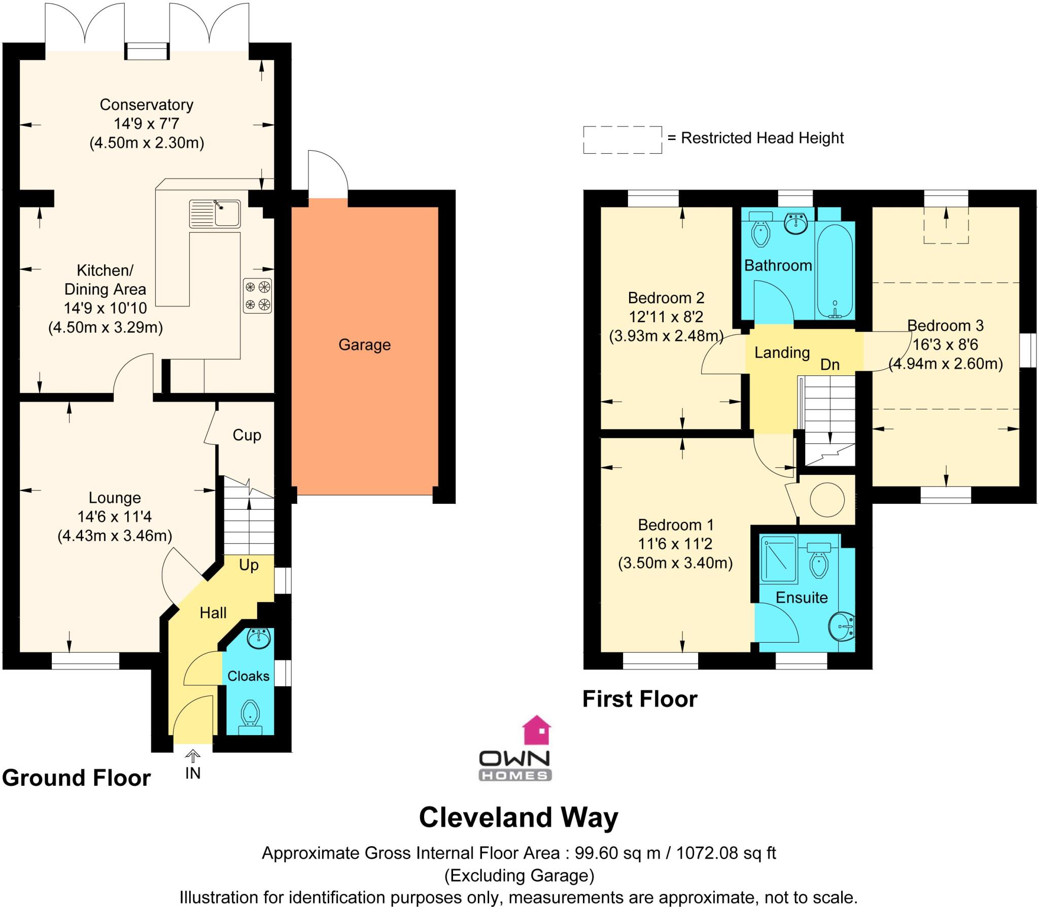 Cleveland Way, Great Ashby, Stevenage, Hertfordshire floorplan