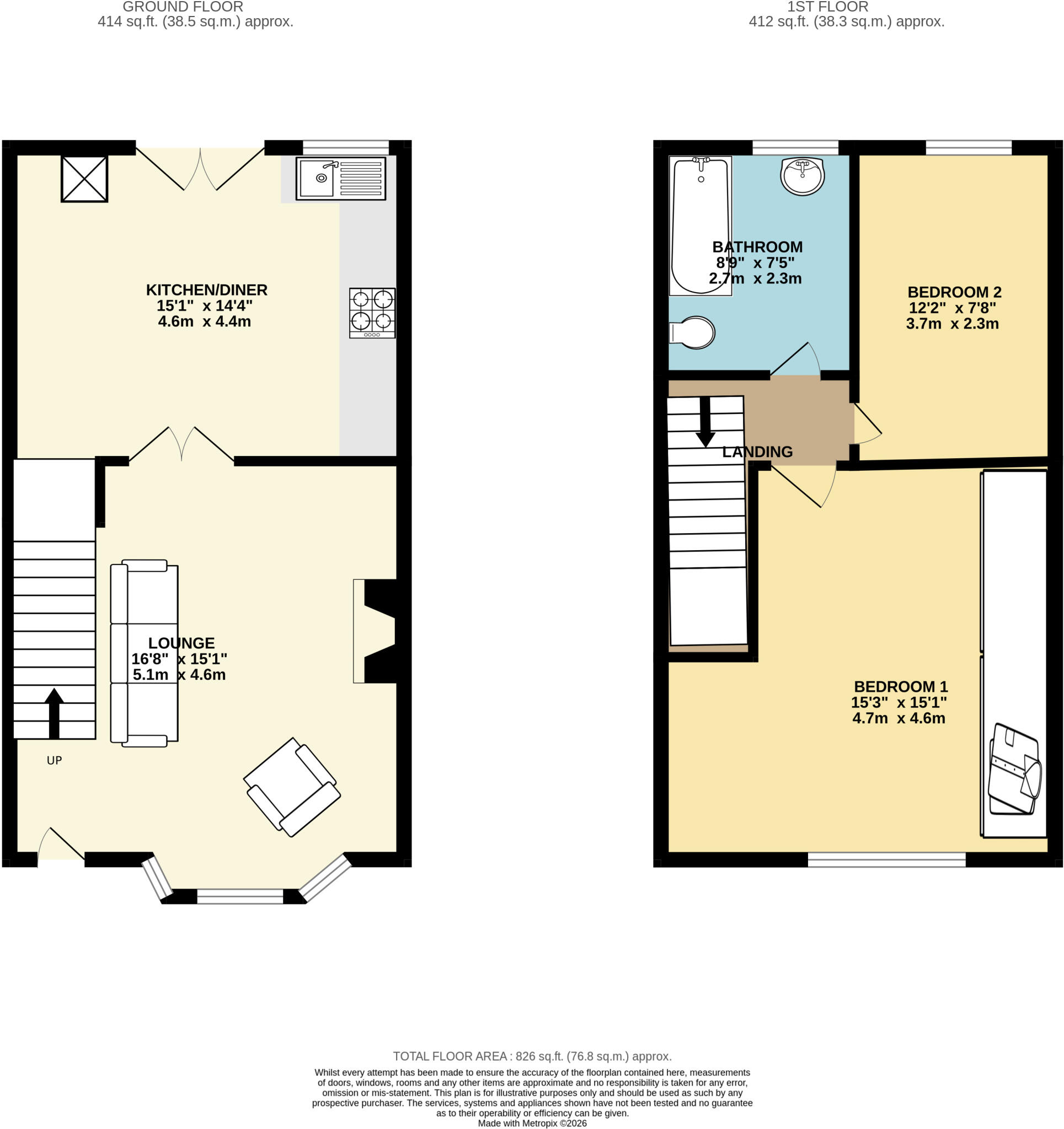 Mount Pleasant Road, Denton, Tameside floorplan