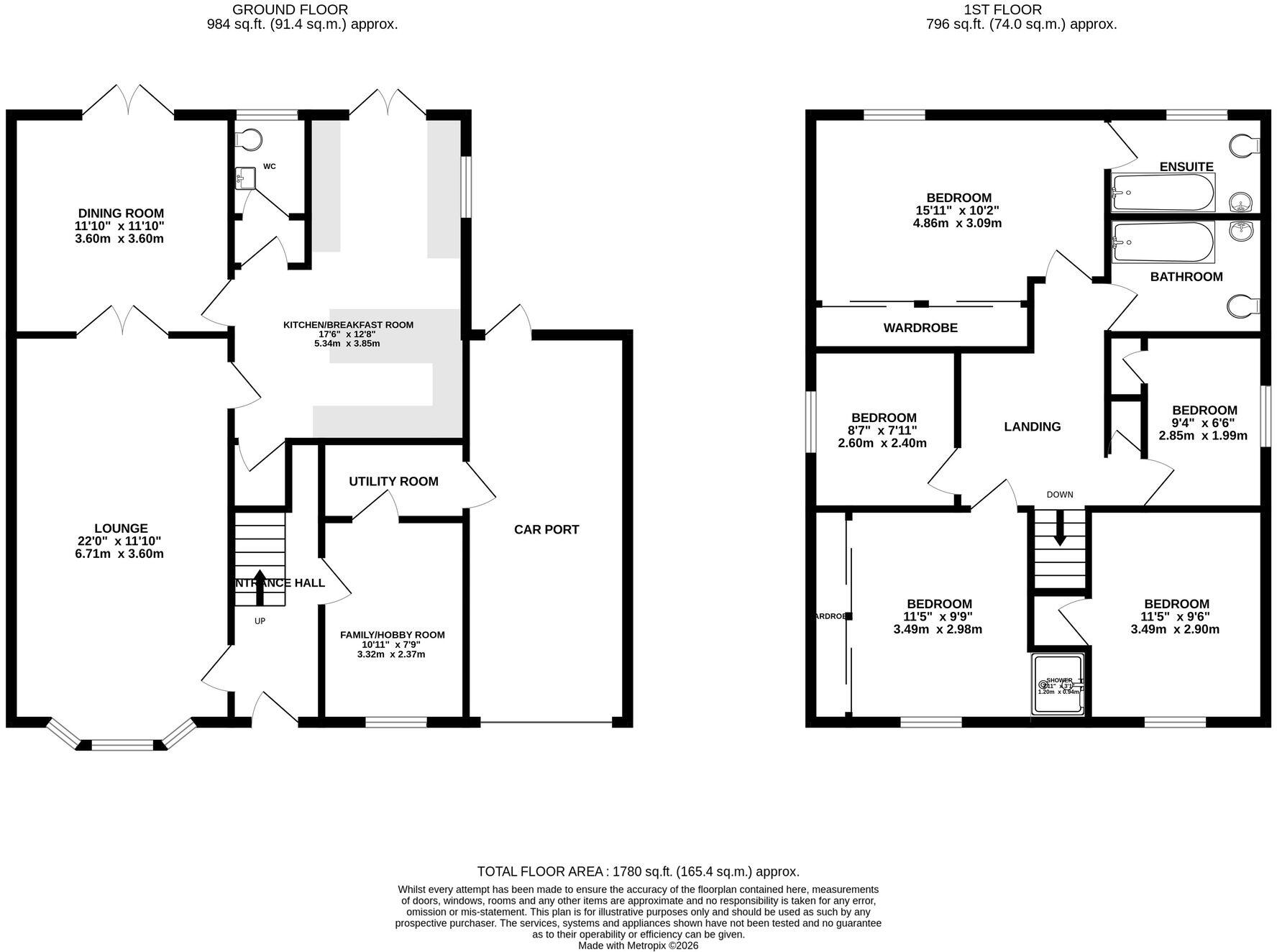 Hamble Road, Bedford, MK41 floorplan
