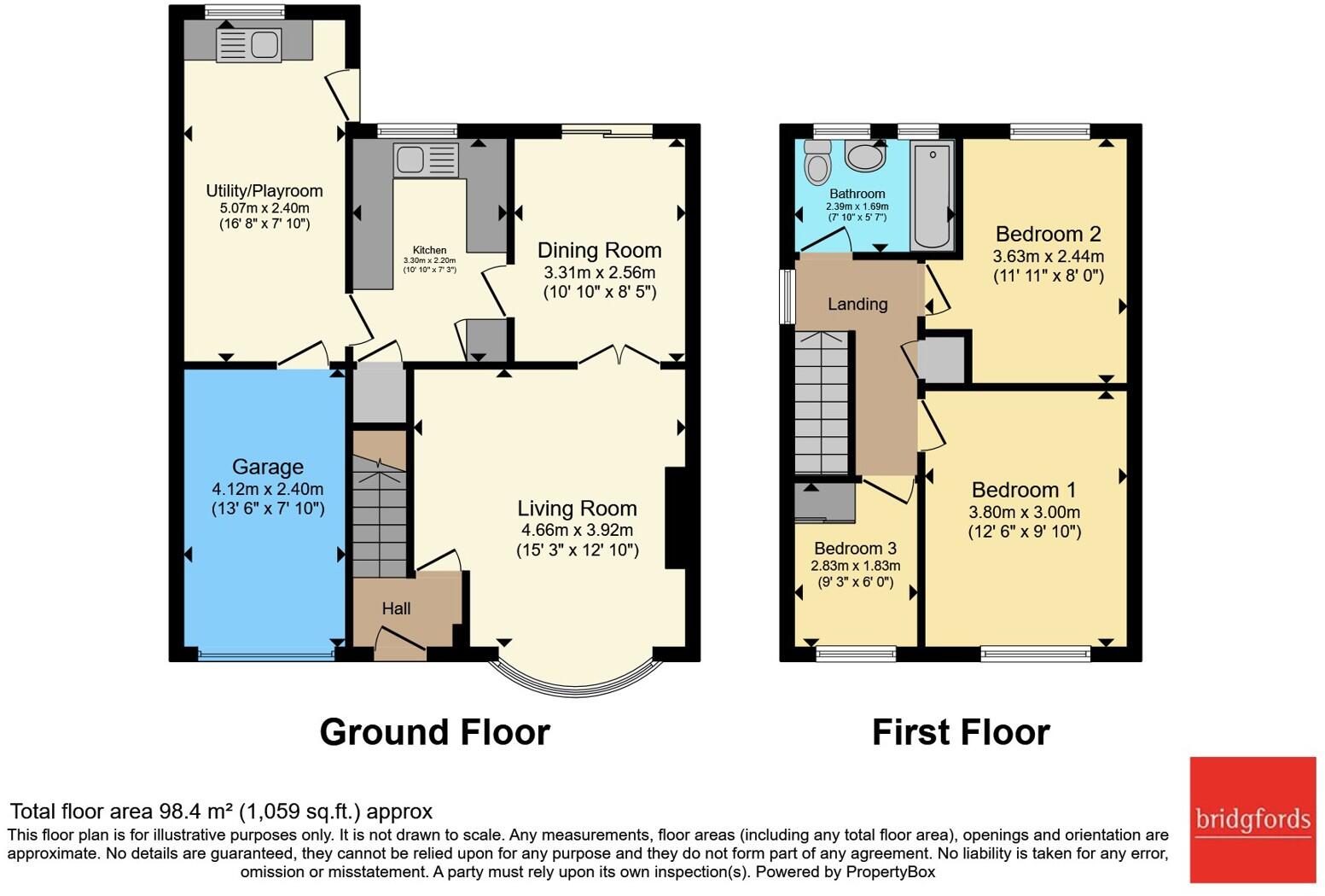 Otterburn Close, Stafford, Staffordshire, ST17 floorplan