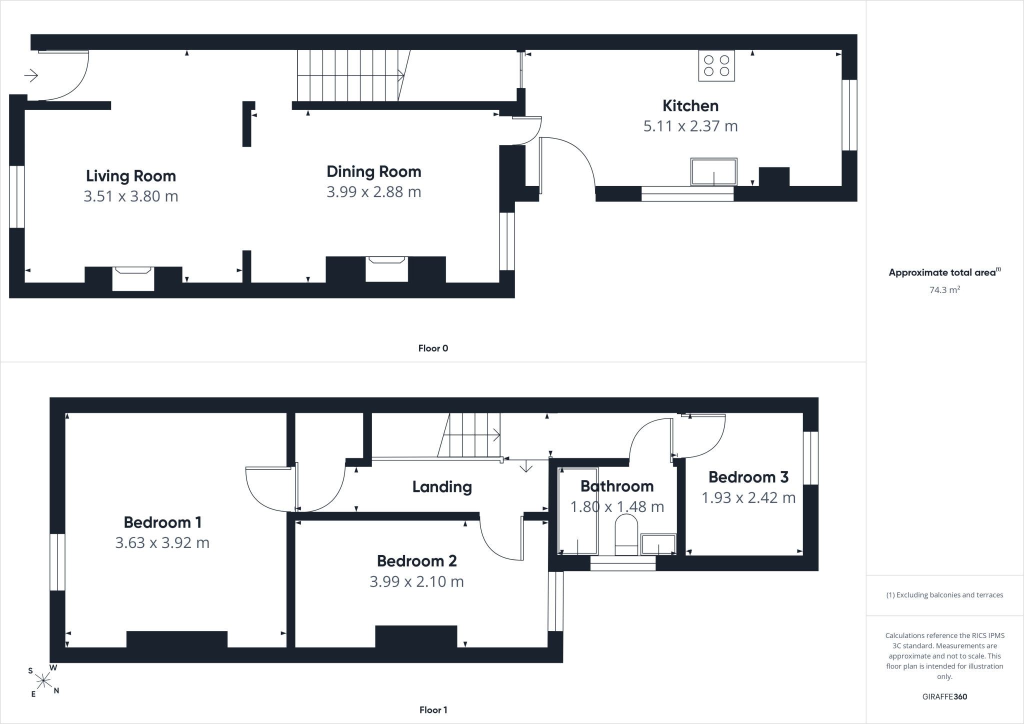 Bowthorn Road, Cleator Moor, Cumbria, CA25 floorplan