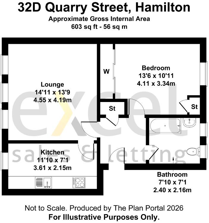 Quarry Street, Hamilton, South Lanarkshire, ML3 floorplan
