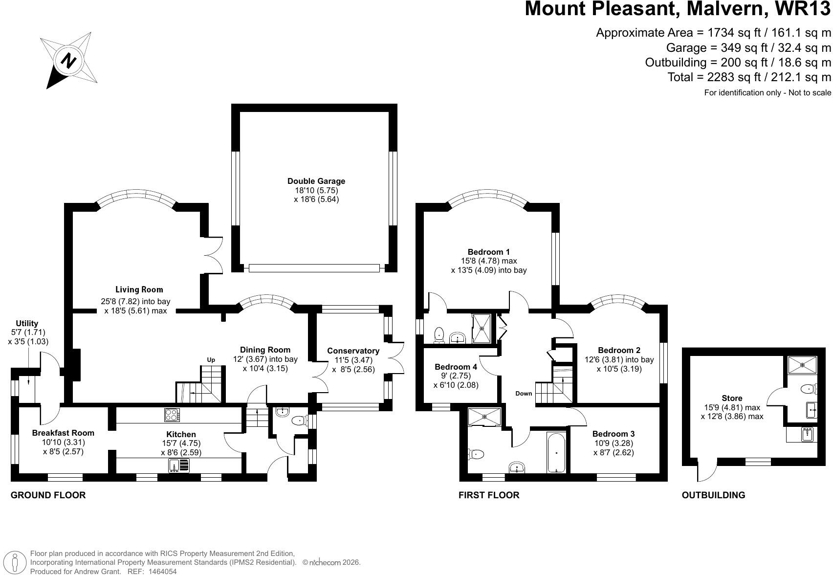 Ashfield, Leigh Sinton, Malvern floorplan