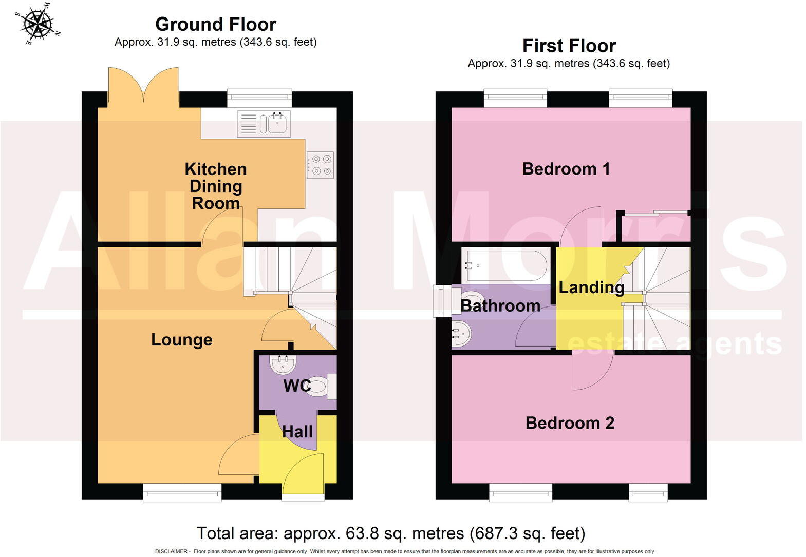 15 Knapper Grove, Broomhall, Worcester.  WR5 2TB floorplan