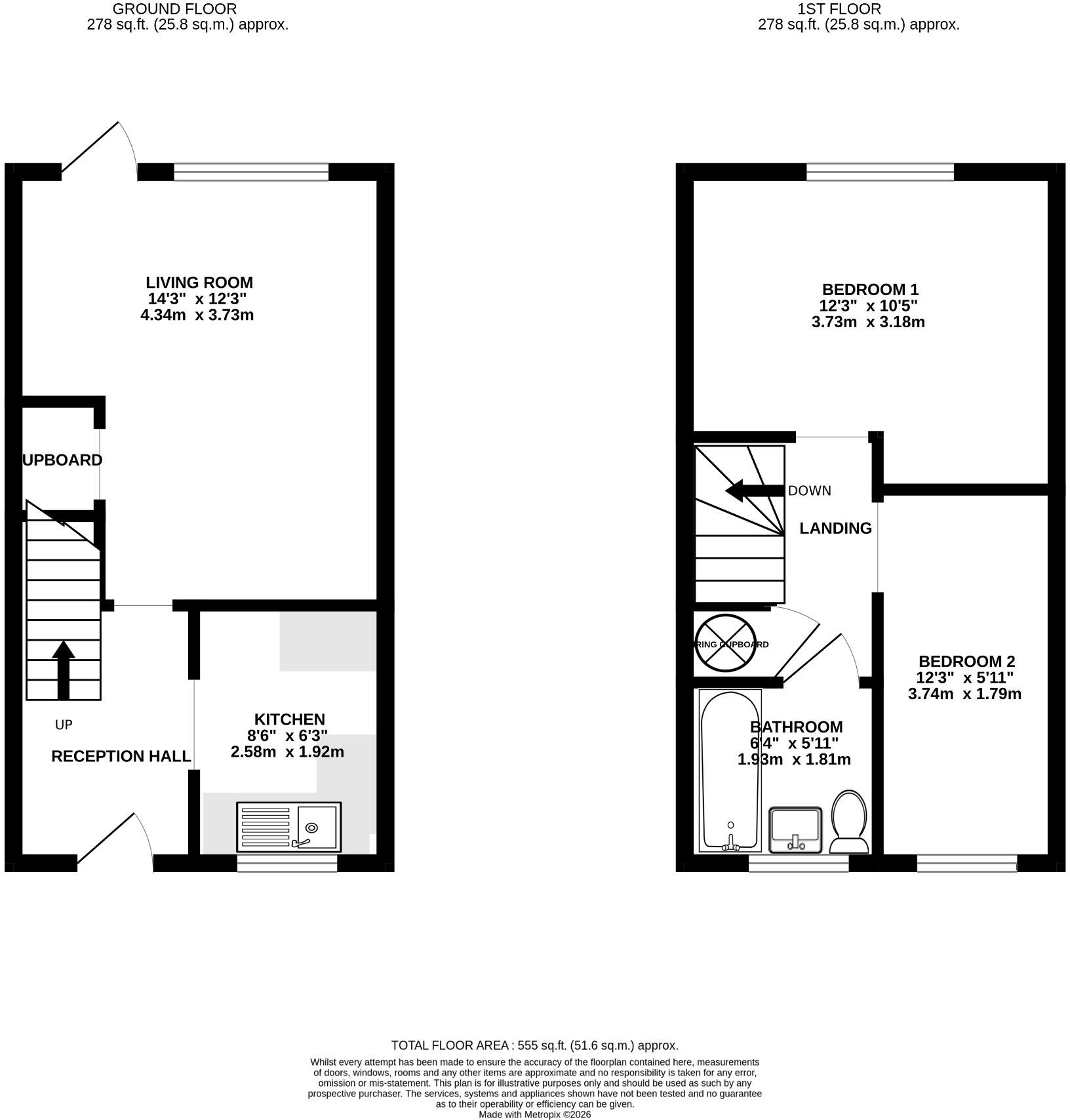 Russet Way, Melbourn floorplan