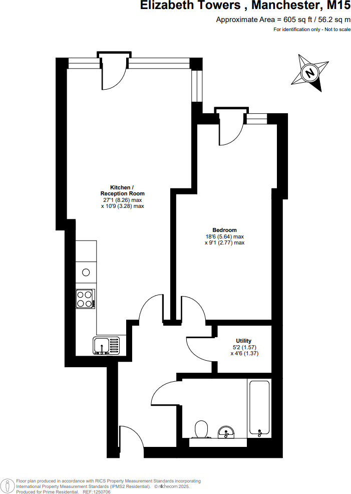 Elizabeth Tower, Chester Road, Manchester, M15 floorplan