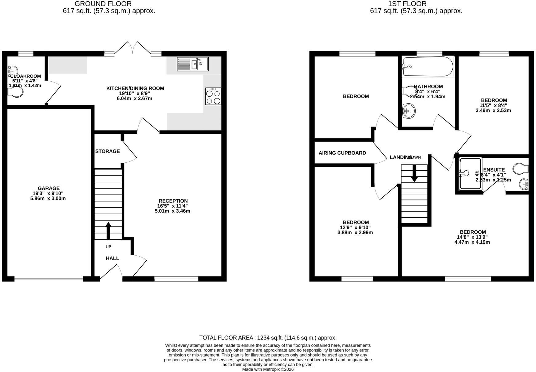 St. Marys Drive, Stretton, DE13 floorplan