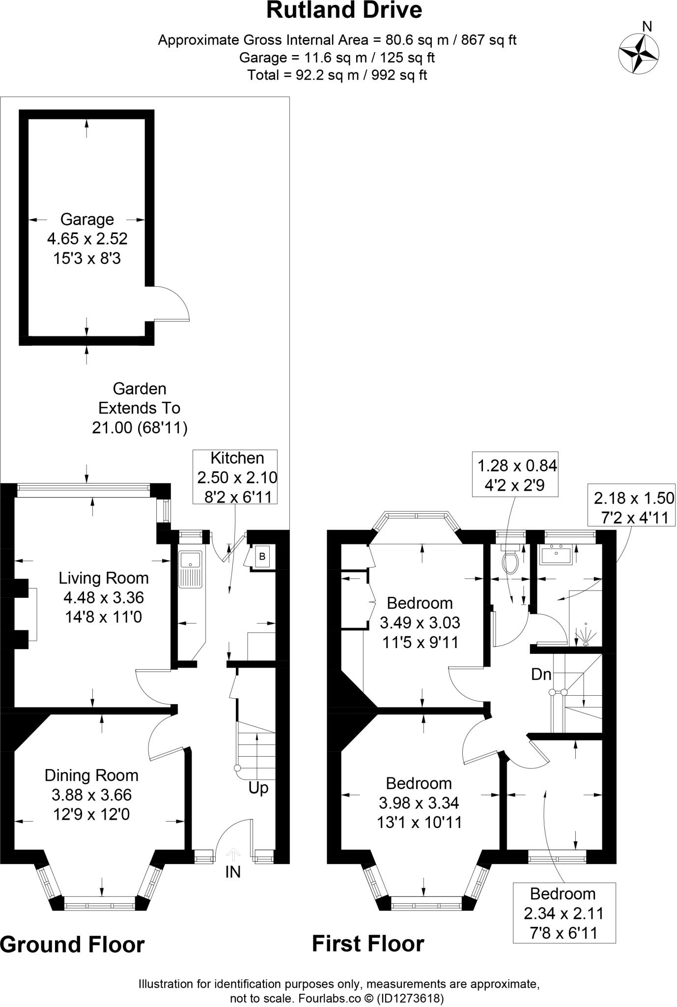 Rutland Drive, Morden, SM4 floorplan