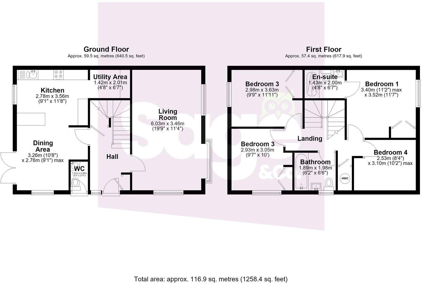 Maes Y Nico, Pontrhydyrun, Cwmbran floorplan