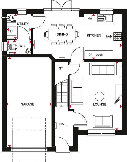 Hanzard Drive,
Wynyard, 
Stockton on Tees
TS22 5FD floorplan