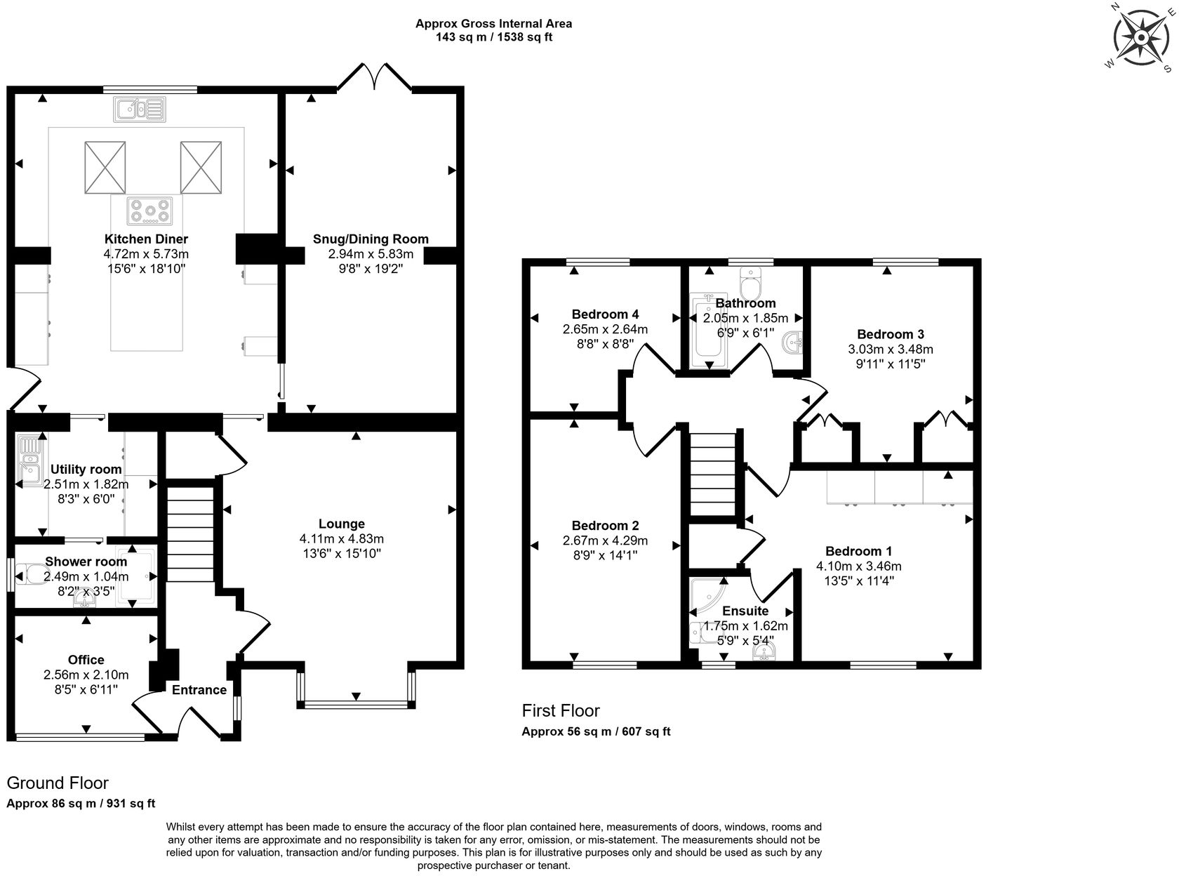 51, Manor Fields, Great Houghton, S72 floorplan